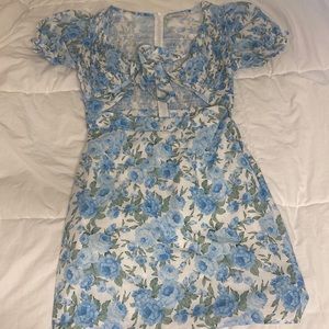 Hello Molly Picnic Loving Dress XS, blue floral